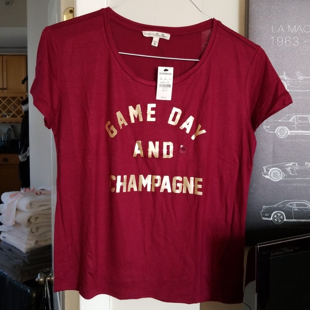 Game Day and Champagne t-shirt